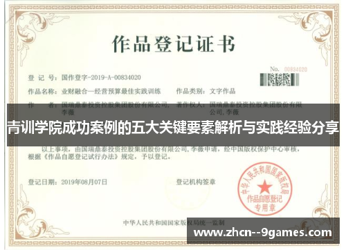 青训学院成功案例的五大关键要素解析与实践经验分享